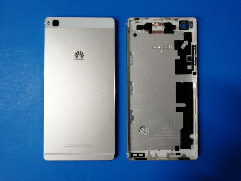 TAPA HUAWEI P8 GRA-UL00 L09 CHAMPAGE/BLANCA CON MARCO