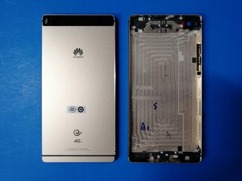 TAPA HUAWEI P8 GRA-UL00 L09 DORADA/NEGRO CON MARCO