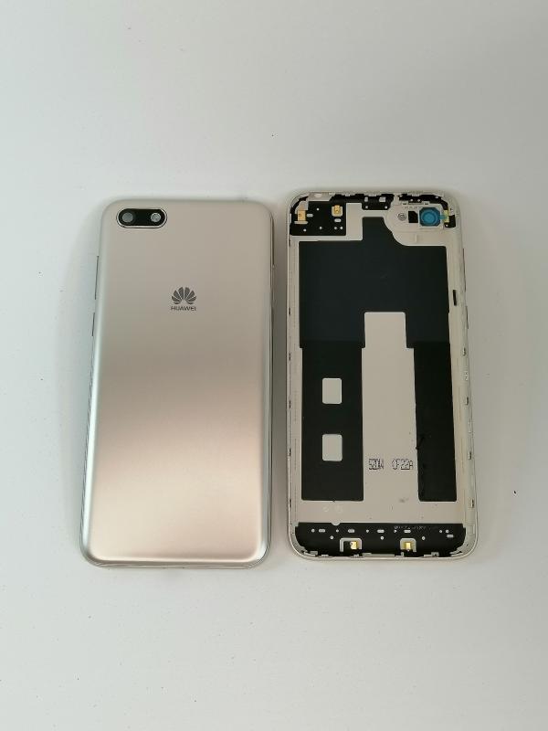 TAPA HUAWEI Y5 PRIME 2018 DORADO CON MARCO