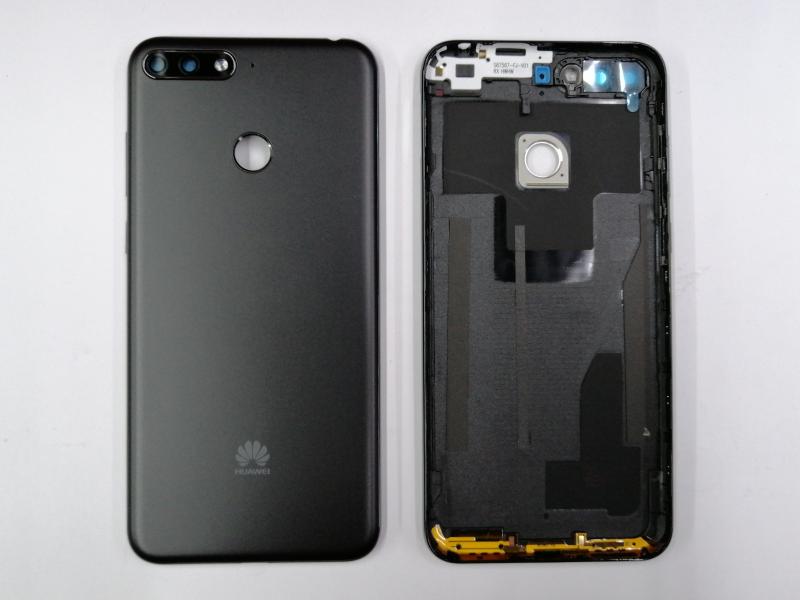 TAPA HUAWEI Y6 PRIME 2018 NEGRA CON MARCO