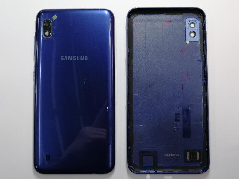 TAPA SAMSUNG GALAXY A10 A105 AZUL CON MARCO