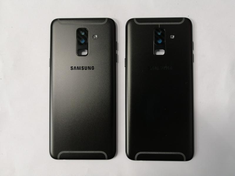 TAPA SAMSUNG GALAXY A6 + PLUS 2018 A605 NEGRA CON MARCO