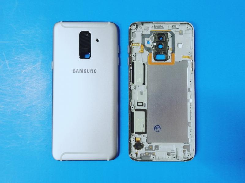 TAPA SAMSUNG GALAXY A6 + PLUS 2018 A605 CELESTE CON MARCO