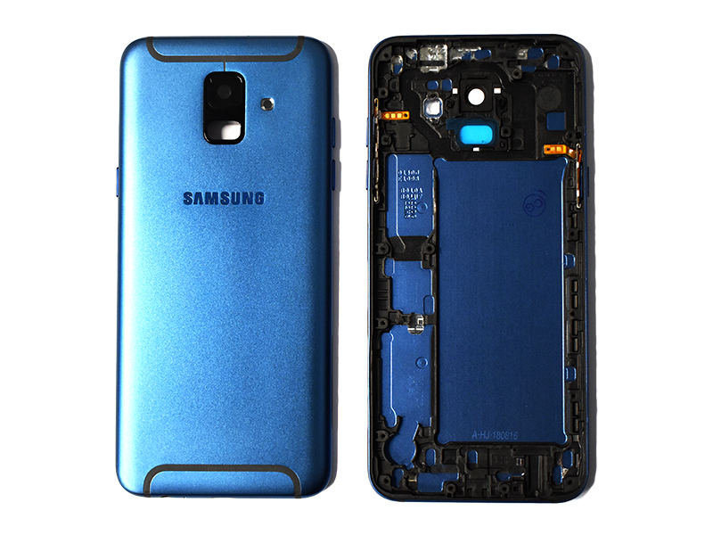 TAPA SAMSUNG GALAXY A6 2018 A600 AZUL CON MARCO