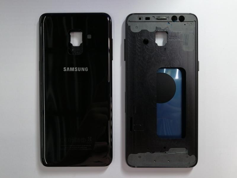TAPA SAMSUNG GALAXY A8 2018 A530 NEGRA CON MARCO