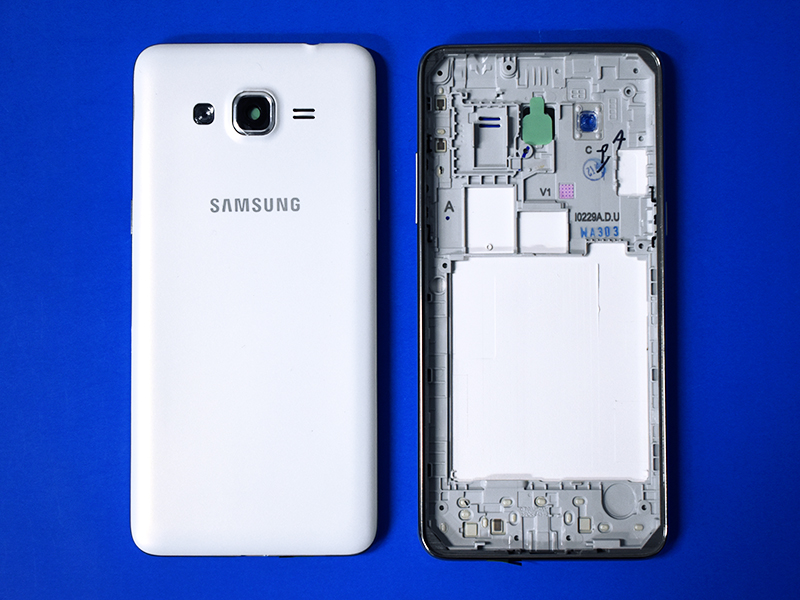 TAPA SAMSUNG GALAXY GRAND PRIME G531 BLANCA CON MARCO