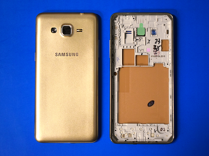TAPA SAMSUNG GALAXY GRAND PRIME G531 DORADA CON MARCO