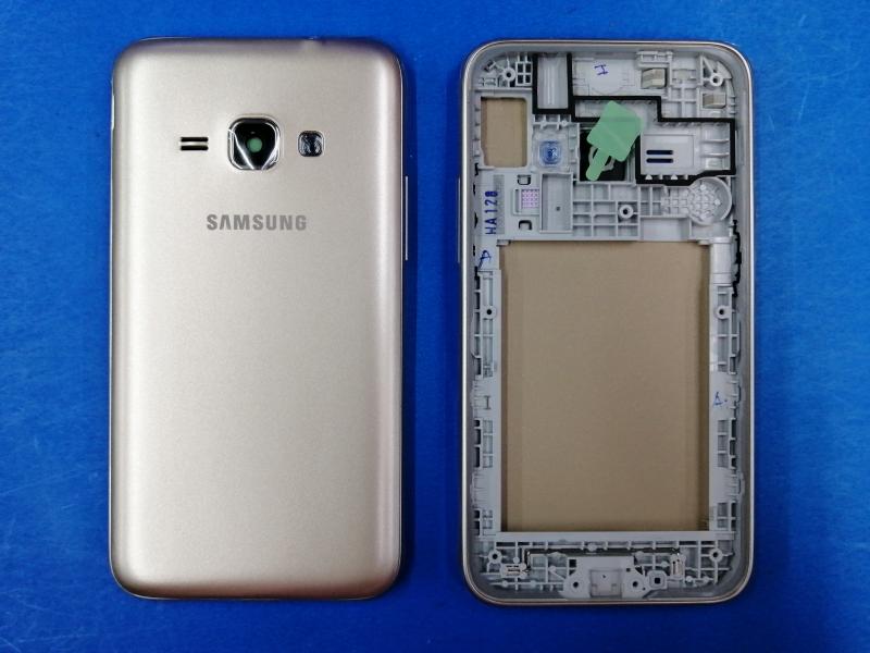 TAPA SAMSUNG GALAXY J1 (2016) J120 DORADA CON MARCO