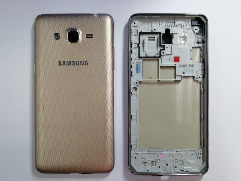 TAPA SAMSUNG GALAXY J2 PRIME G532 DORADA CON MARCO