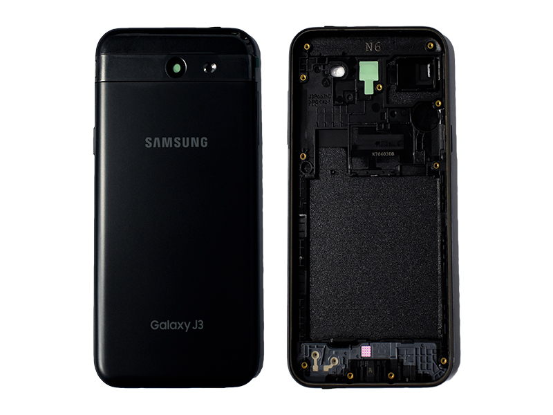 TAPA SAMSUNG GALAXY J3 PRO (2017) J330 NEGRA CON MARCO