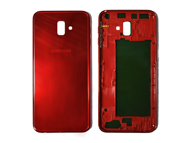 TAPA SAMSUNG GALAXY J6 + PLUS J610 ROJA CON MARCO