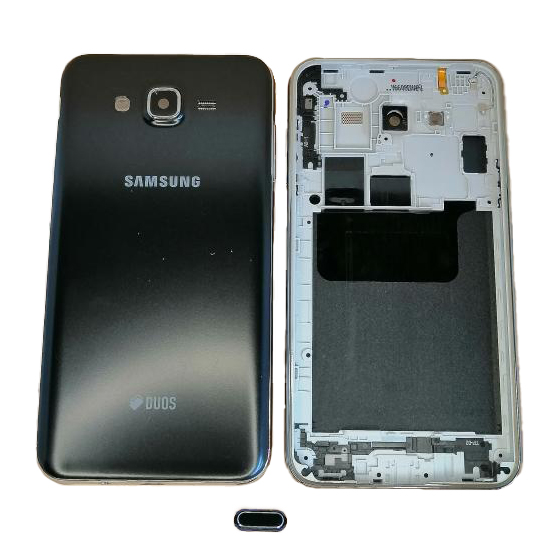 TAPA SAMSUNG GALAXY J7 J700 NEGRA CON MARCO