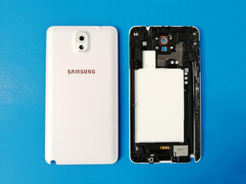 TAPA SAMSUNG GALAXY NOTE 3 N9000 BLANCA /DORADA CON MARCO