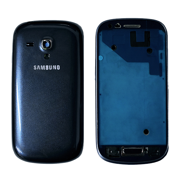 TAPA SAMSUNG GALAXY S3 MINI I8190 AZUL CON MARCO