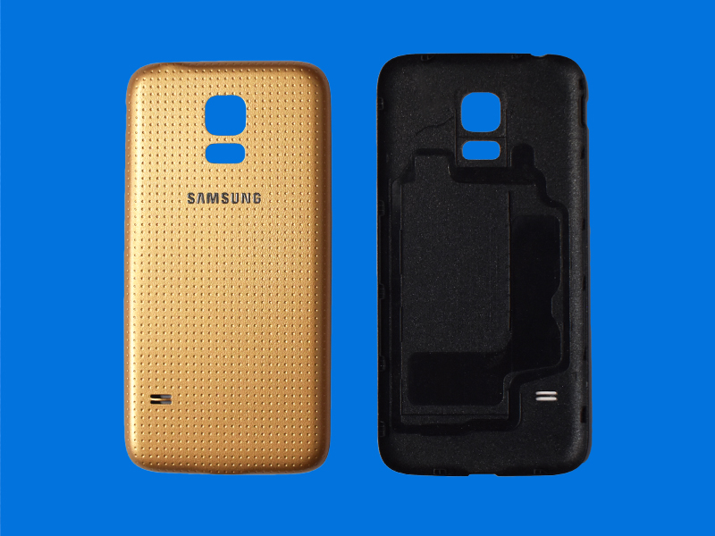 TAPA SAMSUNG GALAXY S5 MINI G800 DORADA SIN MARCO