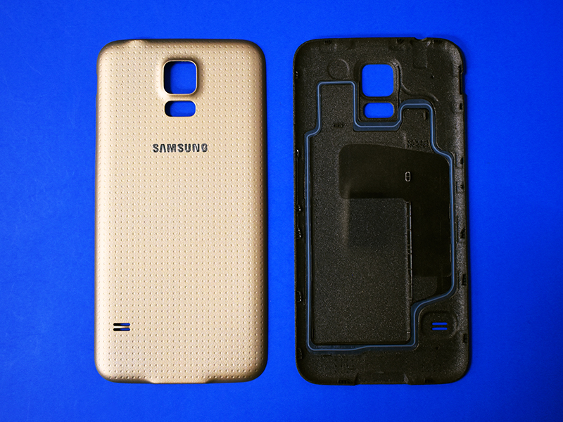 TAPA SAMSUNG GALAXY S5 G900F DORADA SIN MARCO