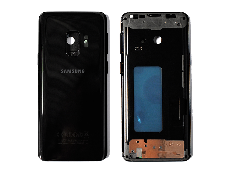 TAPA SAMSUNG GALAXY S9 G960 NEGRA CON MARCO