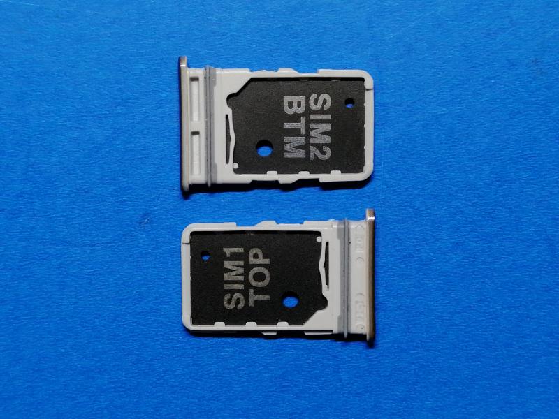 BANDEJA DUAL SIM SAMSUNG GALAXY A80 A805 A90 PLATEADA