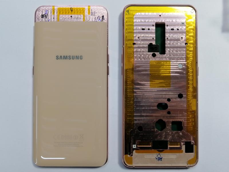 TAPA SAMSUNG GALAXY A80 ROSADA CON MARCO