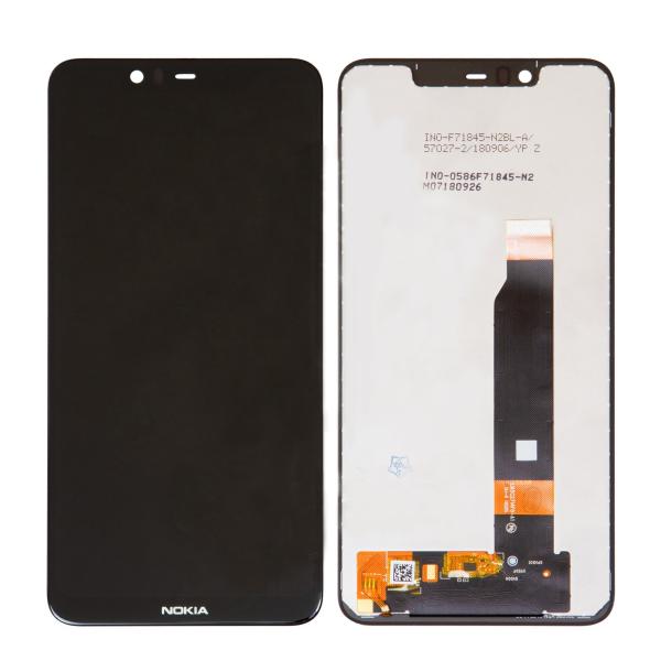 LCD PANTALLA NOKIA 5.1 PLUS (NOKIA X5) COMPLETA NEGRA SIN MARCO