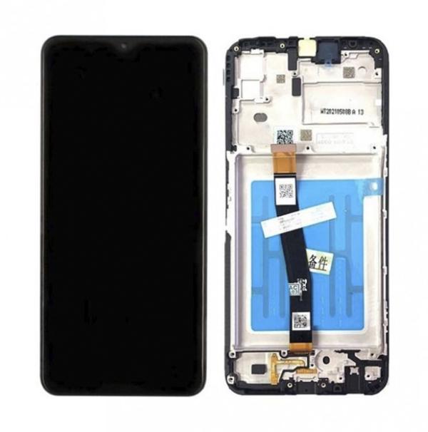 LCD PANTALLA SAMSUNG GALAXY A22 5G COMPLETA NEGRA CON MARCO