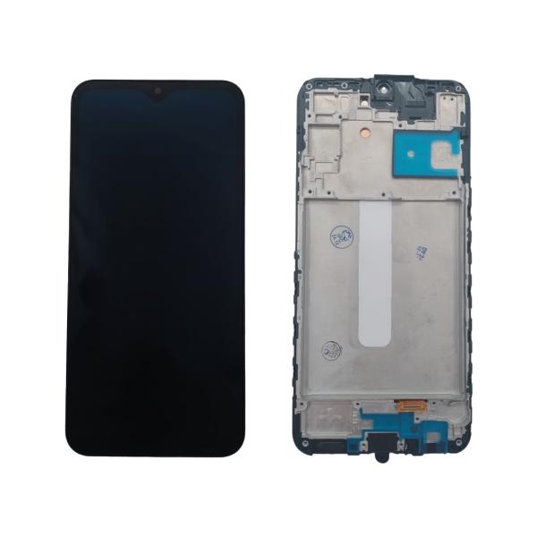 LCD PANTALLA SAMSUNG A25 SMALL NEGRA CON MARCO