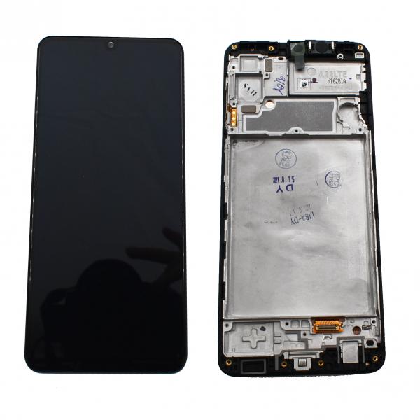 LCD PANTALLA SAMSUNG GALAXY A22 4G COMPLETA NEGRA CON MARCO