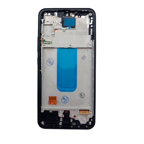 LCD PANTALLA SAMSUNG A34 5G BIG NEGRA CON MARCO