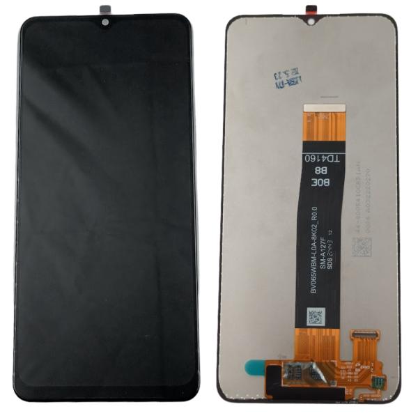 LCD PANTALLA SAMSUNG GALAXY A12S A12 NACHO A127 COMPLETA NEGRA SIN MARCO