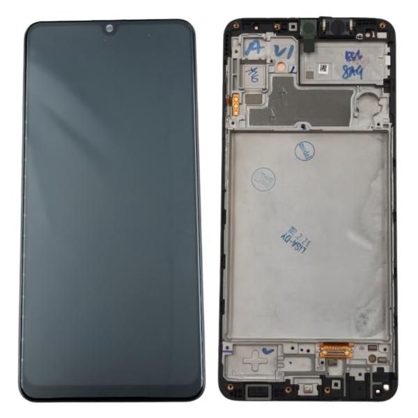 LCD PANTALLA SAMSUNG GALAXY M32 COMPLETA NEGRA CON MARCO