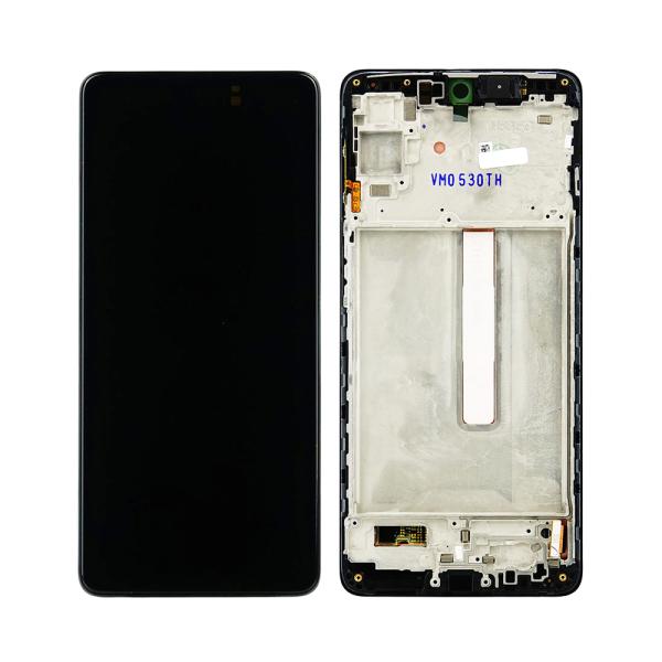 LCD PANTALLA SAMSUNG GALAXY M53 COMPLETA NEGRA CON MARCO