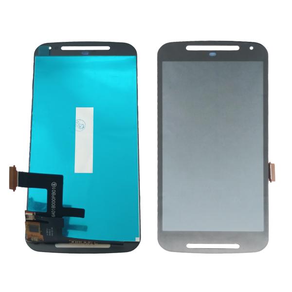 LCD PANTALLA MOTOROLA G2 COMPLETA NEGRA SIN MARCO