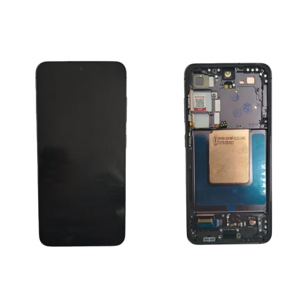 LCD PANTALLA SAMSUNG GALAXY S24 COMPLETA FLYCDI NEGRA CON MARCO