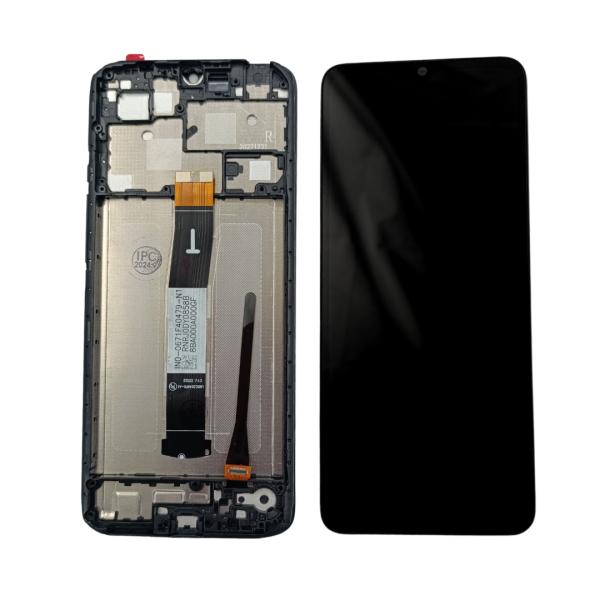 LCD PANTALLA XIAOMI REDMI 12C NEGRA CON MARCO